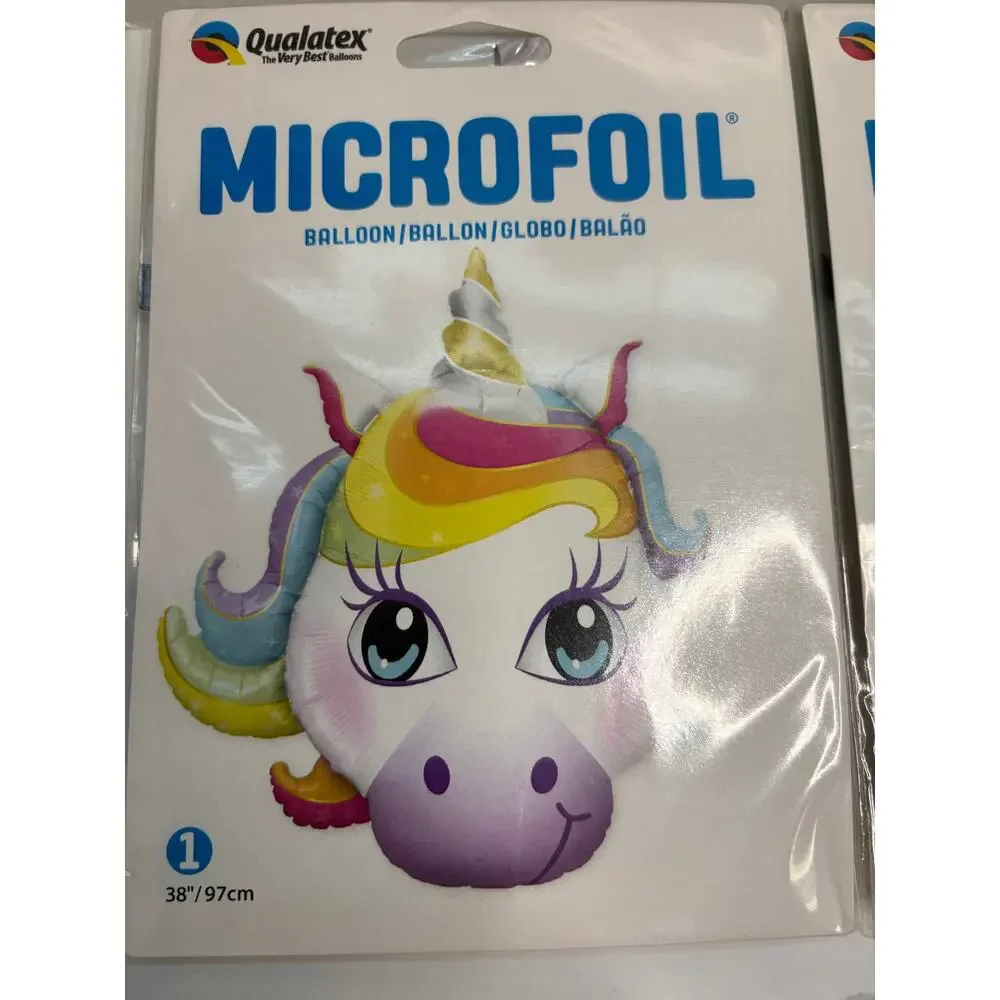 6 Unicorn Foil Balloons Party Supplies Balloon Air or Helium